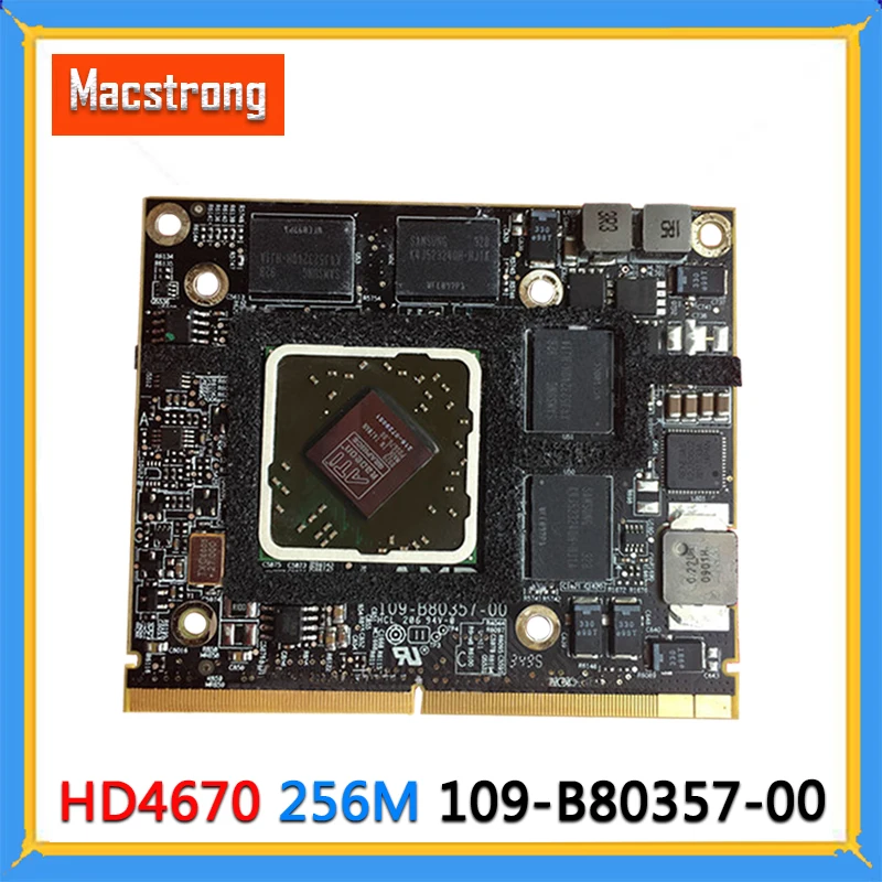 Протестировано 109 B80357 00 HD 4670 4670M HD4670 Для iMac 21 &quotA1311 27&quot A1312 256MB VGA Видеокарта 2009