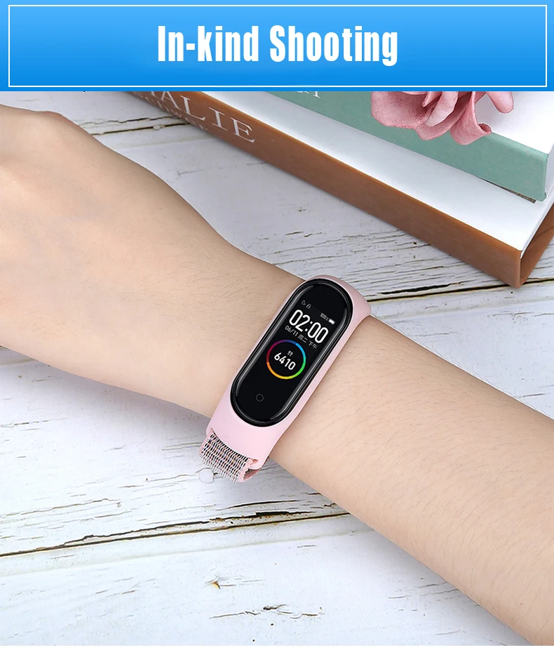 Ремешок нейлоновый для xiaomi mi band 6 7 браслет наручных часов Mi Спортивная петля 5 4 3 |