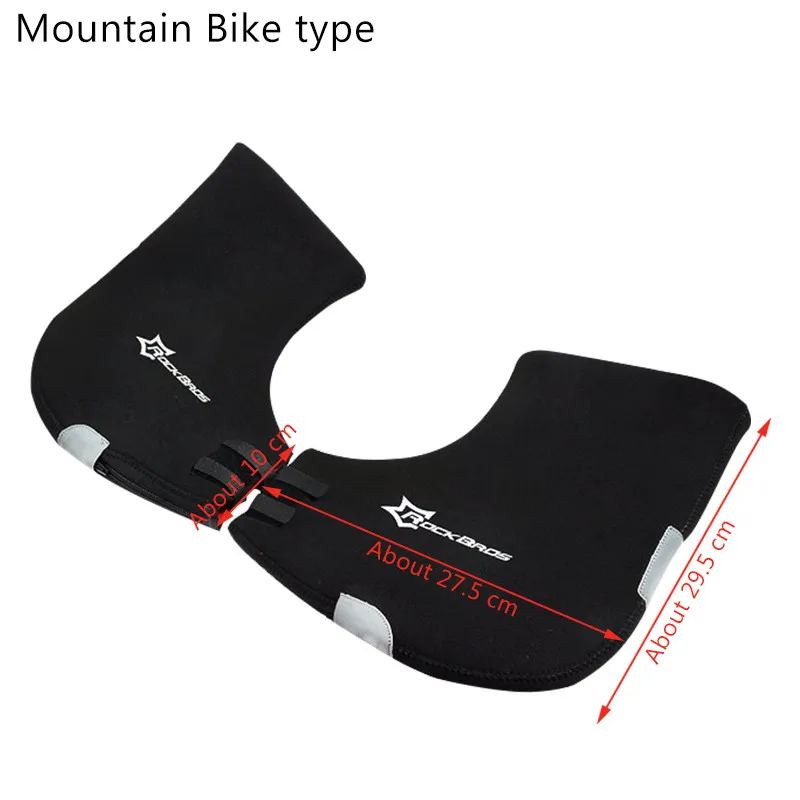 Mountain bike gloves ROCKBROS, зимние велосипедные перчатки, ветрозащитные, сохраняющие тепло, для шоссейного велосипеда, руль, перчатки для велоспорта, MTB, горного велосипеда, перчатки, рукавица - Цвет: Mountain bike gloves