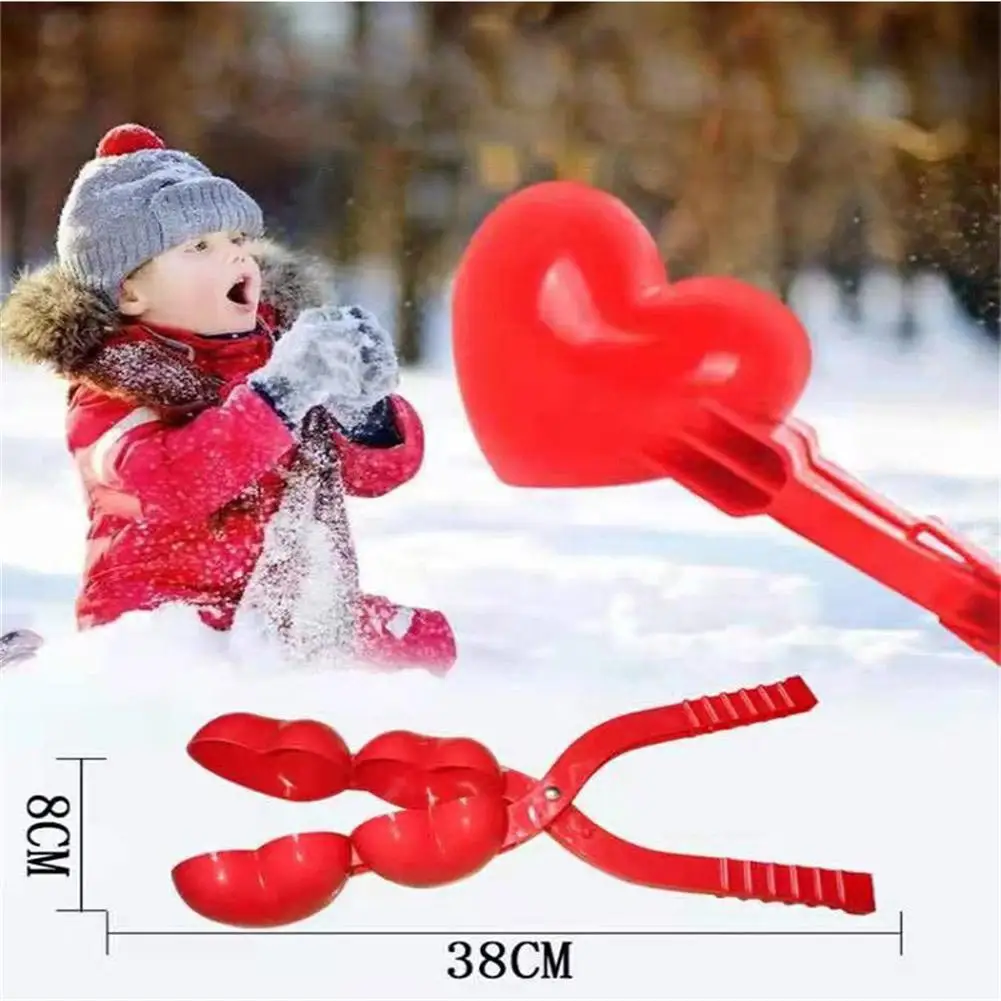

Heart Shaped Snowball Maker Clip Winter Sand Ball Mold Clamp Kids Toy 2021 Chritsmas Snowball Maker Clip