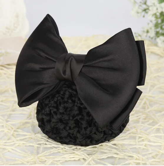 Best selling new Korean version of the bow professional head flower net bag dining hotel post import pan hair net bag FS031