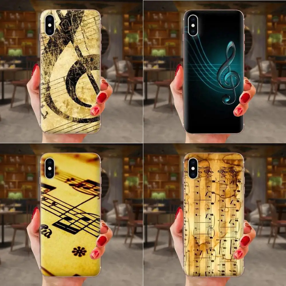 Музыкальные нотки мягкие Новое поступление для Huawei Honor Mate 7 7A 8 9 10 20 V8 V9 V10 V30 P40 G Lite