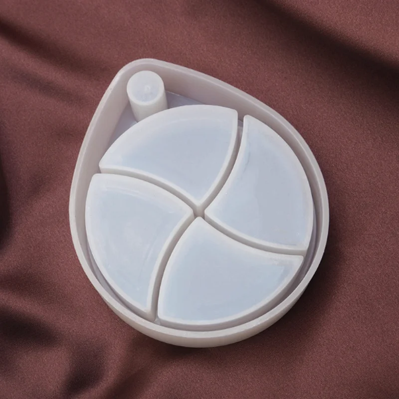 DIY вращающаяся многослойная коробка для хранения силиконовая форма ювелирное