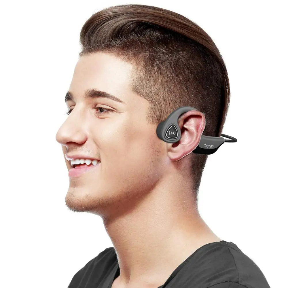 Tayogo S3 модный mp3-плеер с костной проводимостью 8 ГБ для спорта, защита от пота, ушной крючок, длинная батарея с функцией shuffle