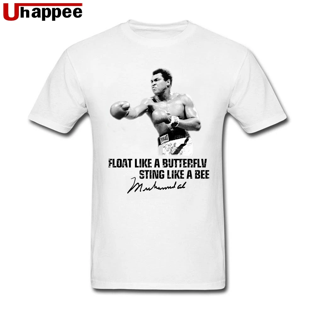 Очень большая футболка с принтом Мохаммед Али для мужчин британский стиль модные