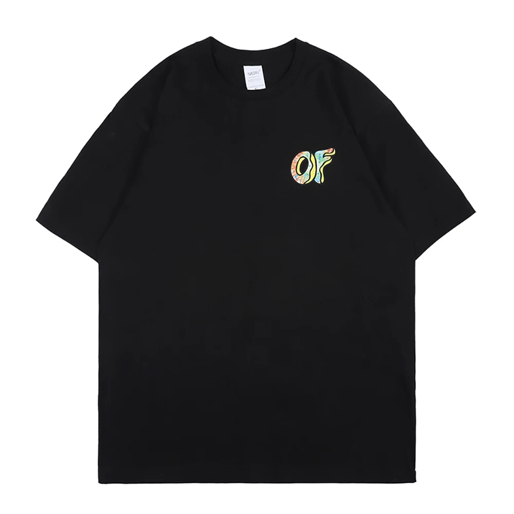 

NAGRI T Shirt Men Fashion Hip Hop OF T-shirts Streawear Harajuku Letter Print Tees Casual Cotton Tops