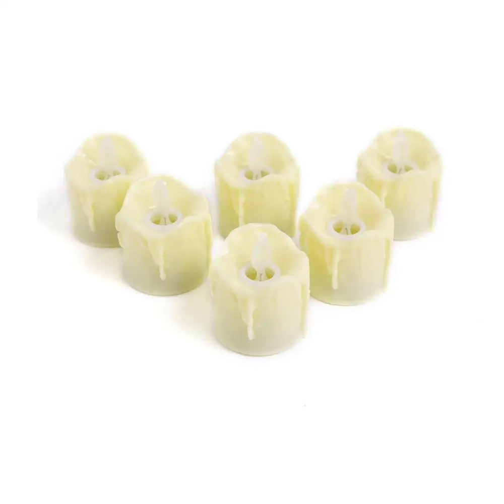 

Pack of 6 or 12 Remote or Not Remote Battery Electronic Candles,Flameless Dancing Flame LED Swing Tea lights For Christmas