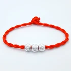 Простая Подарочная бижутерия из красной веревки, аксессуары сделай сам для любителей праздника с лодкой дракона, красный веревочный браслет