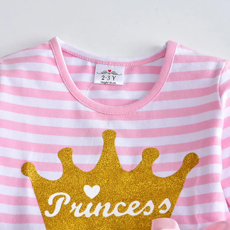 Детское платье с длинным рукавом Dxton зимнее для девочек вечеринок единорогом