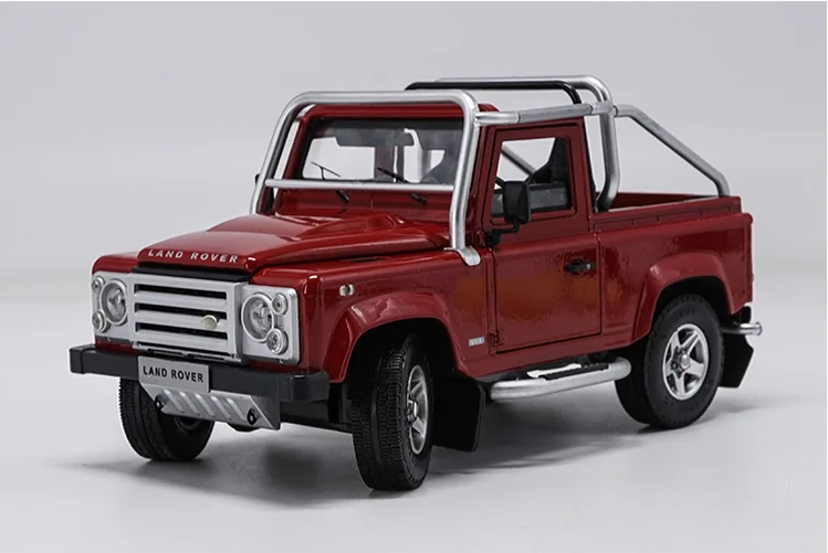 Оригинальный авторизованный подлинный 1:18 сплав toyLand Rover Defender 90 SVX пикап Литой