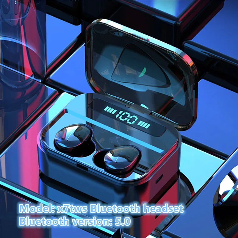 Новинка X7 TWS беспроводные наушники bluetooth inalambrico стерео гарнитура Bluetooth мини с 2200