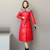 winter coat female thick warm 90 duck down jacket women real fox fur hooded clothes 2020 korean long down coats tops hiver 859