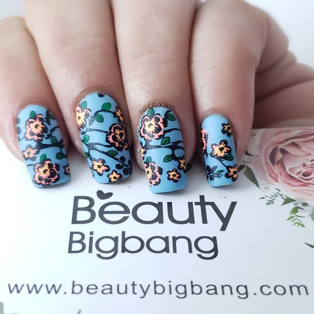 BEAUTYBIGBANG 6*12 см штампованные пластины для ногтей с птичьим цветком животным узором
