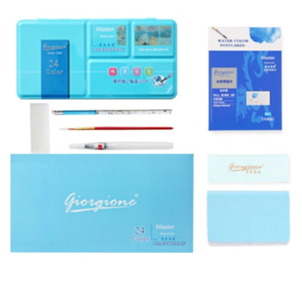 24 Цвета Твердые акварельные краски в наборе высокое качество прозрачный