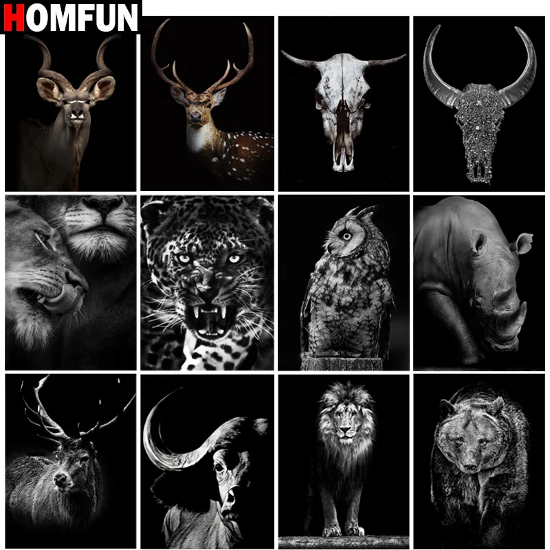 

Алмазная 5D Вышивка HOMFUN, картина «сделай сам» с полными квадратными/круглыми бусинами, «zбородаж-wit GA», вышивка крестиком, домашний декор, подарок