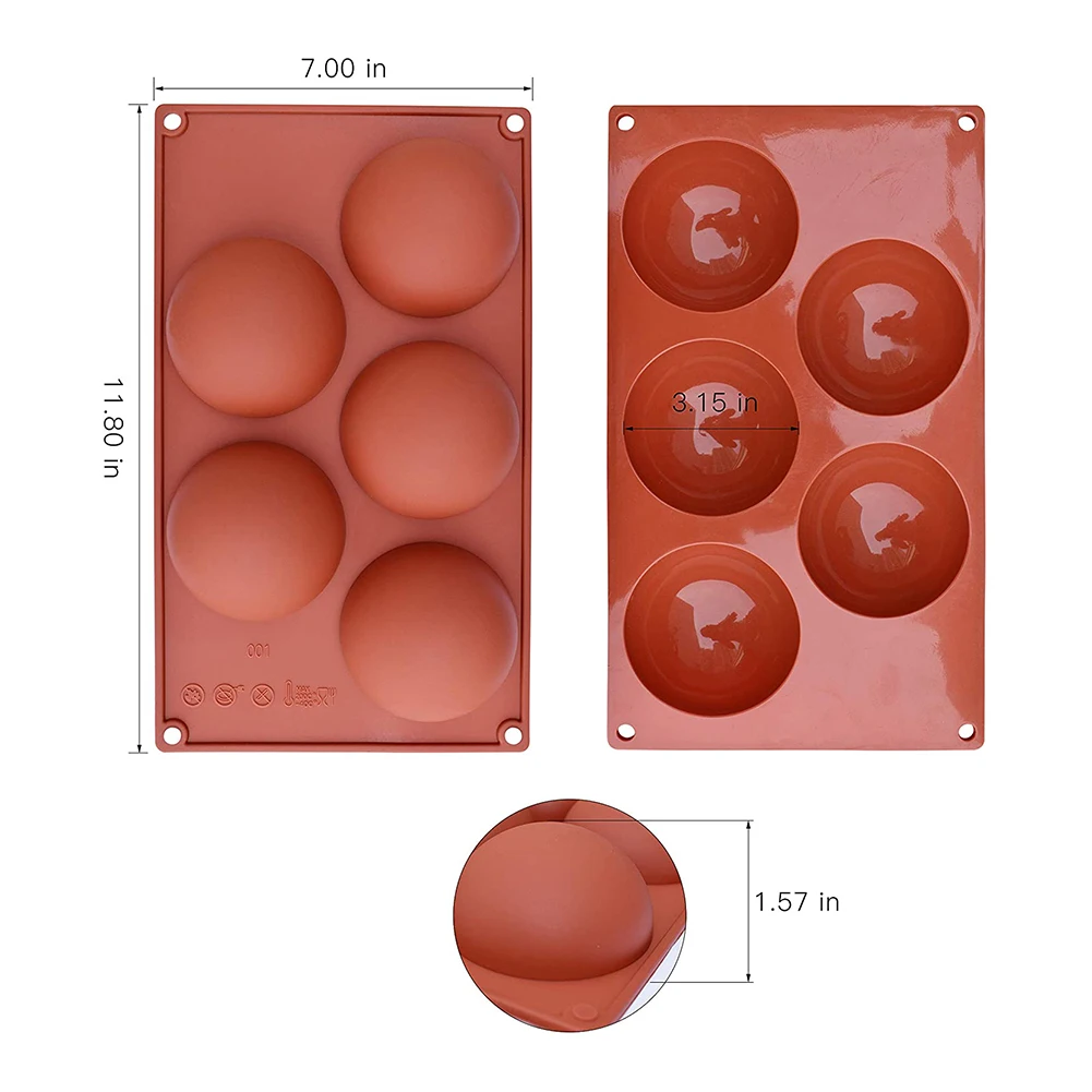 Silicone Mold For Chocolate Baking Dome Cake Pastry Bakeware Round Candy Pudding Jelly Soap Form Decoration DIY | Дом и сад