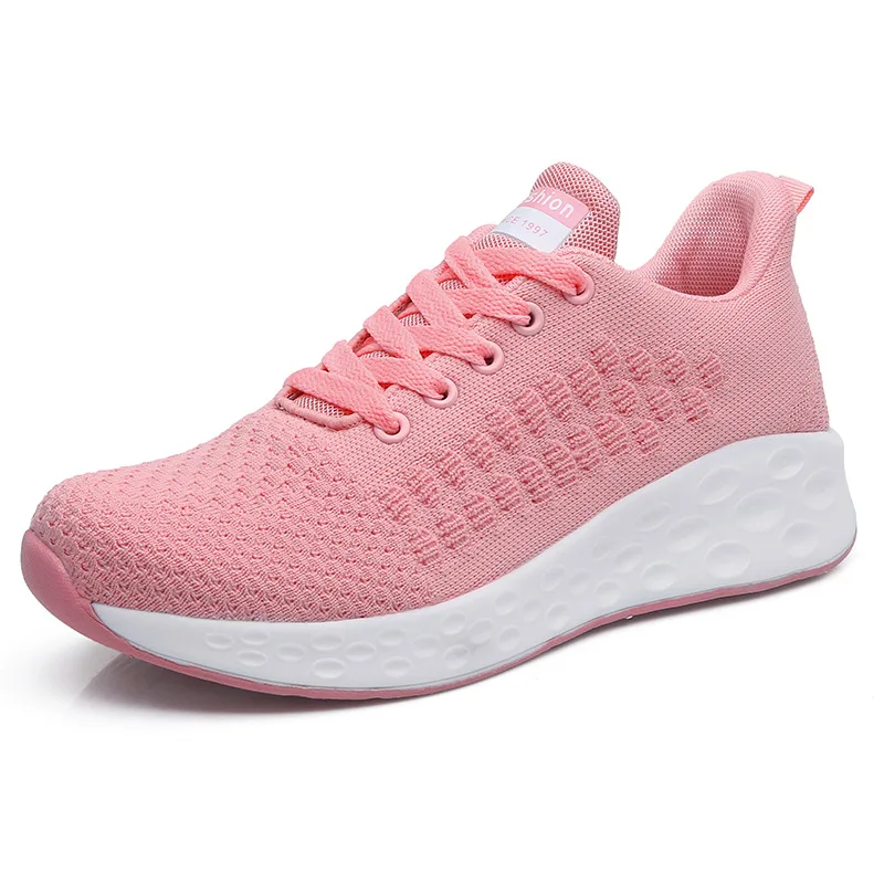 

Women Runing Shoes Fashion Breathable Mesh Casual Flat Footwear Sneakers Female Gym Vulcanized Tenis Feminino Height Increasing