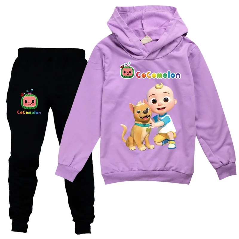 

cocomelon Clothing Sets Children Birthday suit Boys Tracksuits Kids Among us Sport Suits Hoodies Top +Pants 2pcs Set