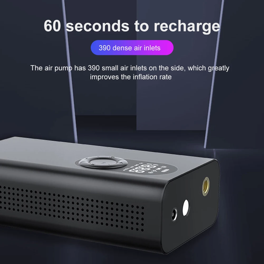 

Protable Electric Car Air Compressor Car Air Pump Mini Tire Inflator Auto Tyre Pumb High Pressure Tire Air Inflator Pump