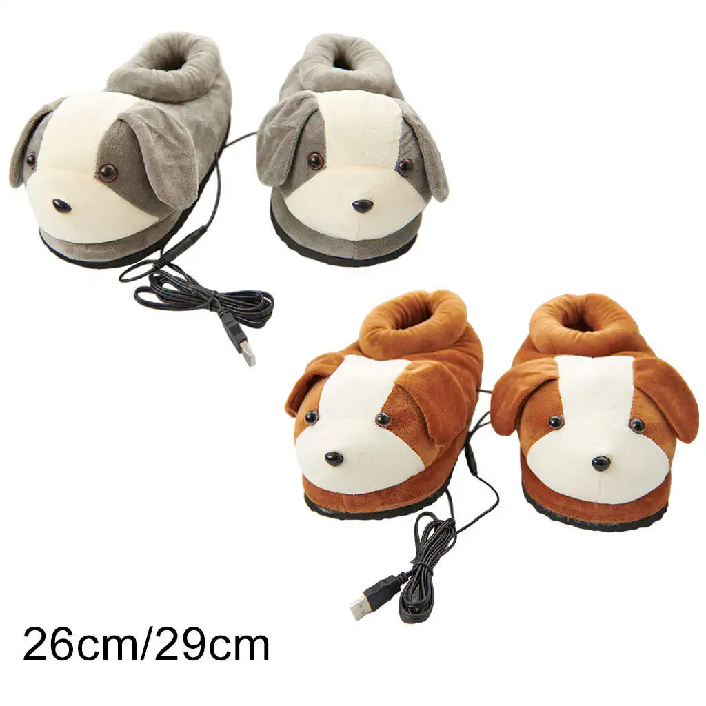 Winter Warm Home Slippers Washable Comfortable Plush Electric Heated Shoes Foot Warmer Gift for Woman Man USB | Бытовая техника