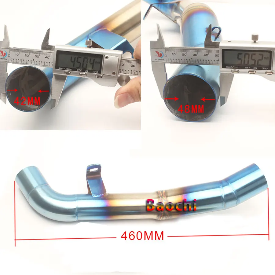 Выхлопная труба для мотоцикла выхлопная средней длины Соединительная слипоны