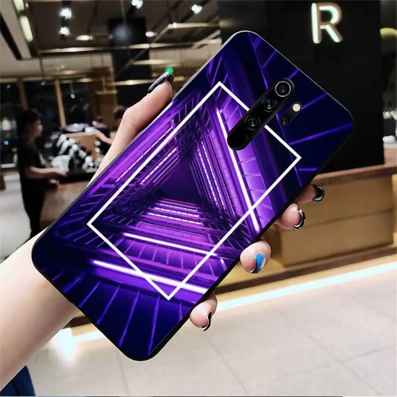 CUTEWANAN Neon Vaporwave City Новое поступление черный чехол для телефона Redmi Note 8 8A 8T 7 6 6A 5 5A 4 4X