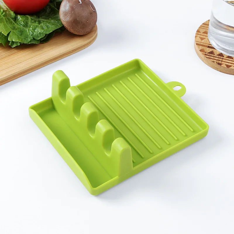 

Spatula Tools Shelves Colors Holders Utensil Organizer Spoons Shelf Rack Rest Pad Storage Chopsticks Resistant Kitchen Non slip