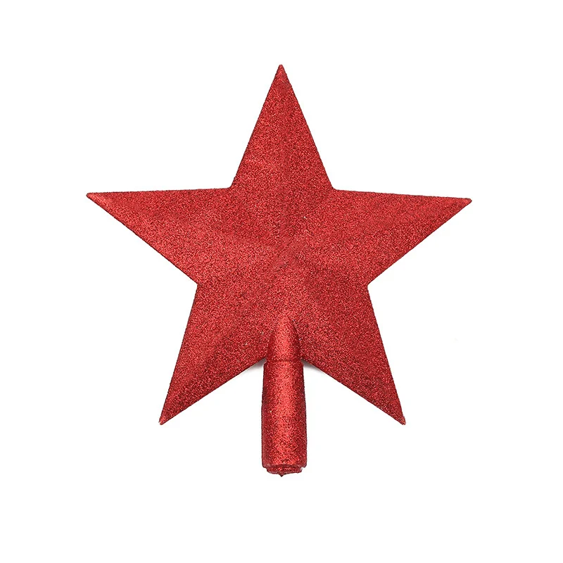 15cm Christmas Decorations Christmas Tree Top Star Five-Pointed Star Pendant Ornament For Christmas Tree Topper Supplies