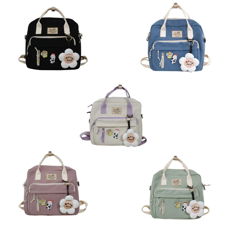 

Многофункциональный милый женский рюкзак, сумки на плечо, сумка для девочек-подростков, переносная дорожная сумка-мессенджер с кольцевой п...