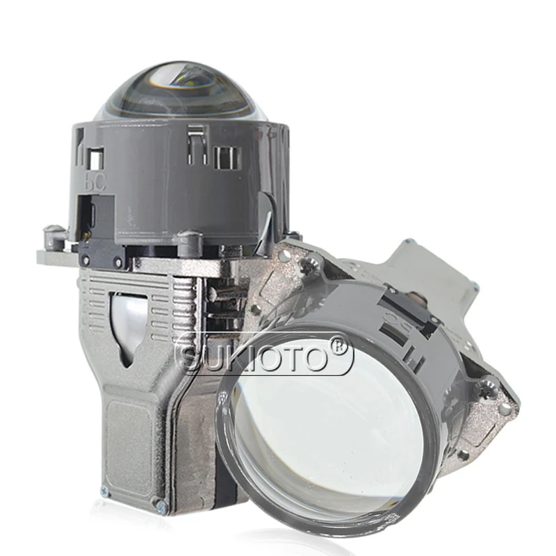 SUKIOTO 1 Set New 3.0 Inch Bi-LED Projector Lens 70W White Auto LED Headlamp For H4 H1 H7 H11 9005 9006 Bulbs | Автомобили и