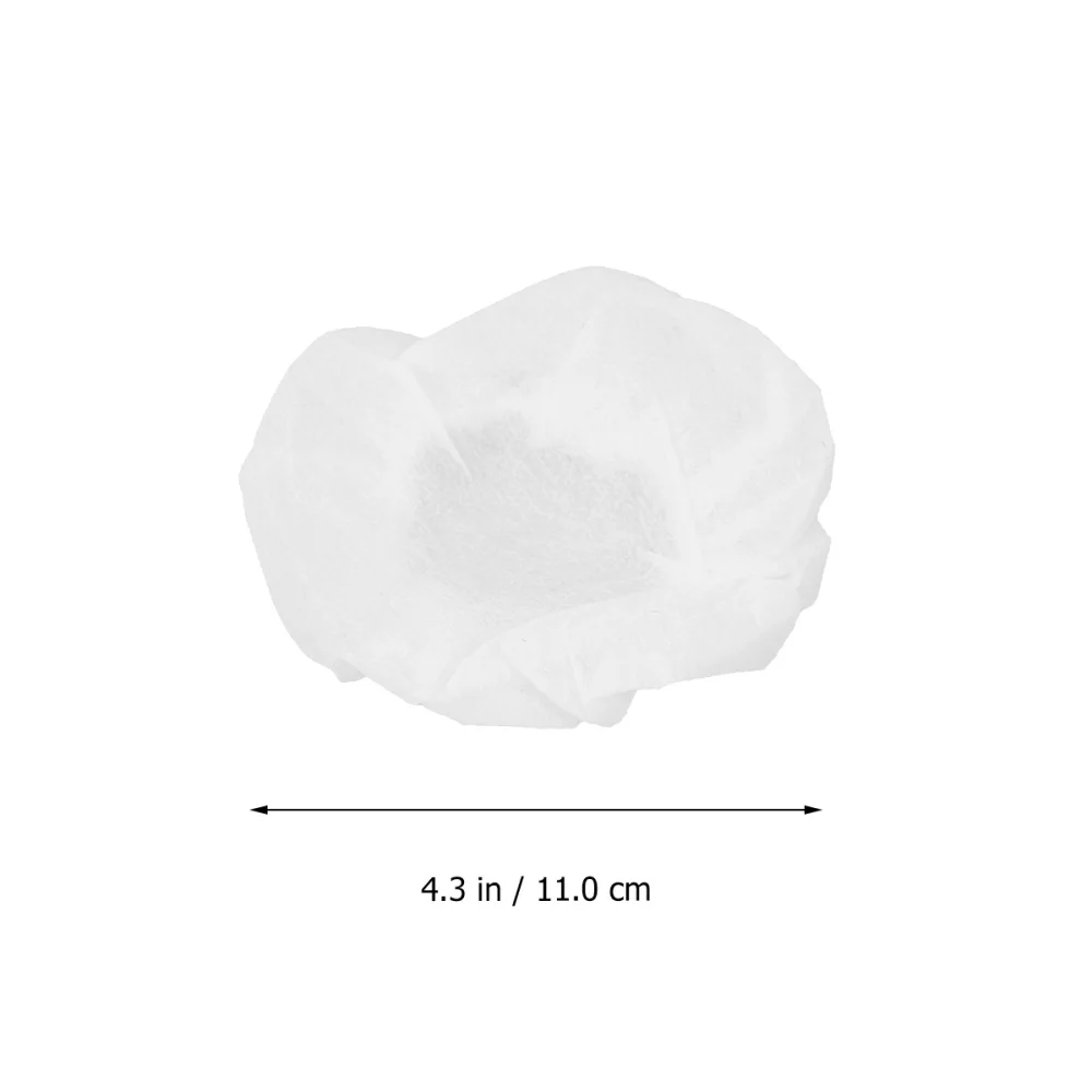 

100PCS Disposable Nonwovens Headset Cover Stretchable Headphone Earpad Replacement for Internet Bar (White)