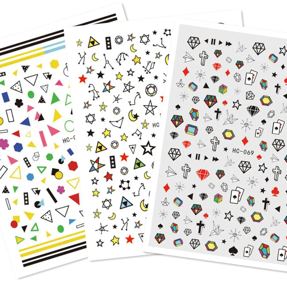 

Nail stickers HC-67 69 cartoon design DIY nail decal decoration accessory tips