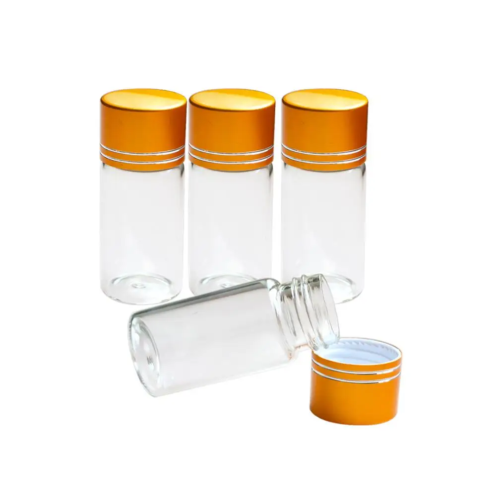 

20Pcs 20ml Small Glass Bottles Vials Jars Decorative Tiny Mini Wising Glass Bottle For Pendants DC 27mm