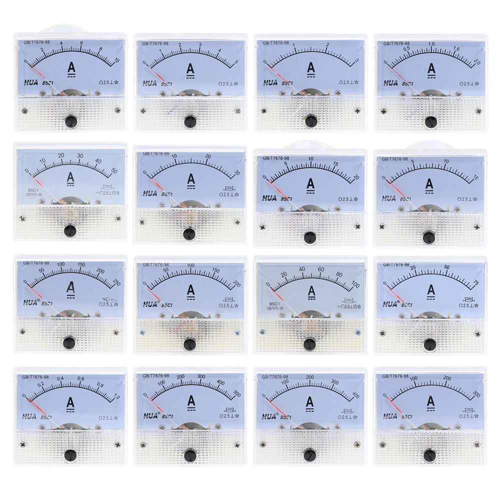 

Analog Amperemeter 85C1-A DC Panel Meter Gauge 1A 2A 3A 5A 10A 20A 30A AMP Gauge Current Mechanical Ammeters Pointer Ammeter