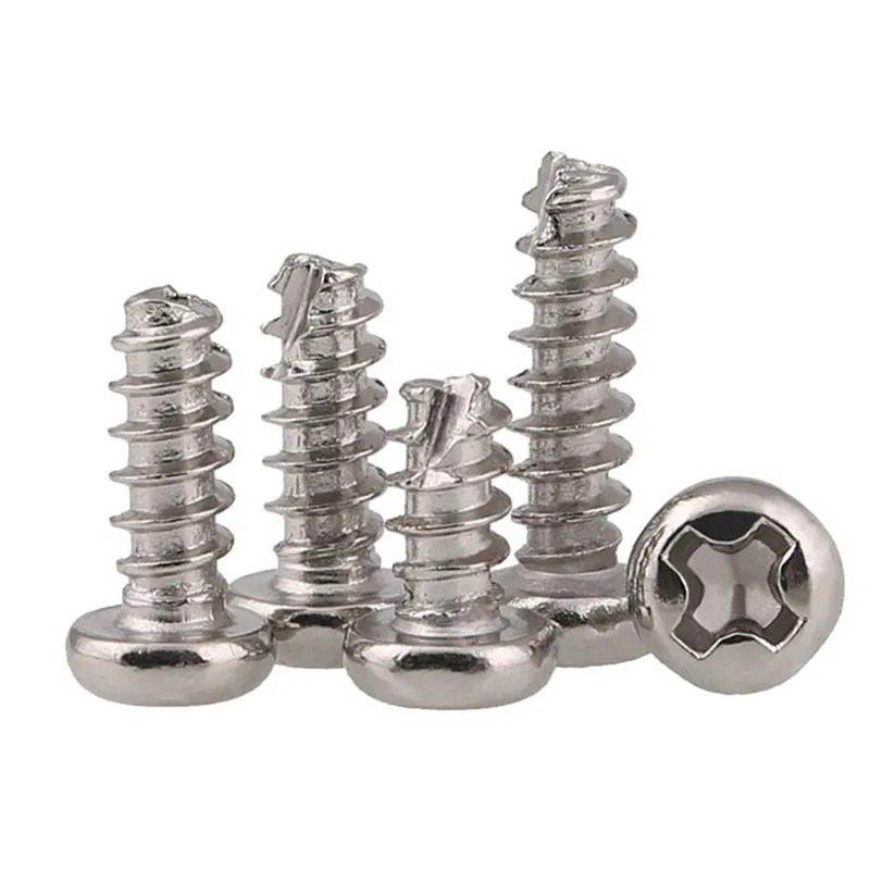 Саморезы Phillips с круглой головкой режущий хвост саморезные винты PT никелевым