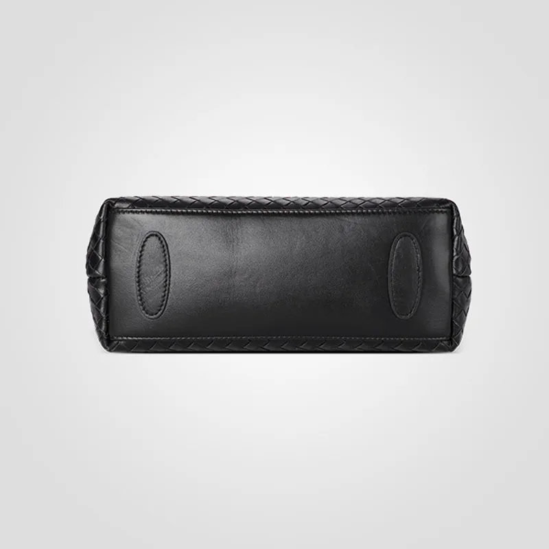 

bags 2021 women's brand Women's Leather Bag sheepskin woven ladies shoulder crossbody bags Leather bag Women's Bag Black