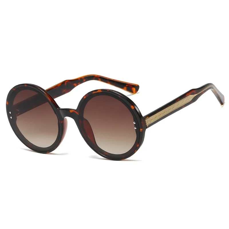 Женские и мужские трендовые круглые с заклепками CP Весенние солнцезащитные очки