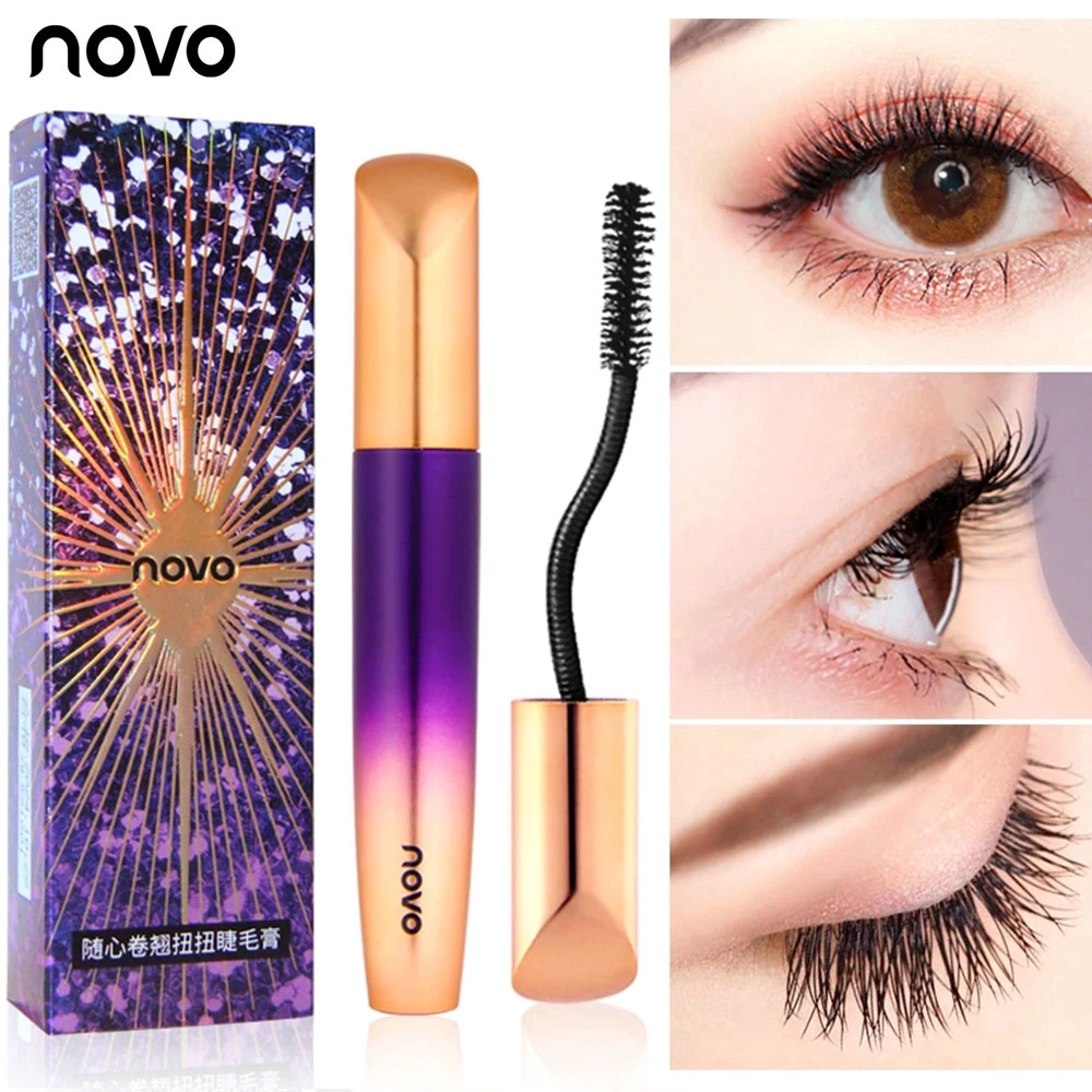 Объемная тушь для ресниц NOVO Curly Twist водостойкая Удлиняющая Тушь густые черные