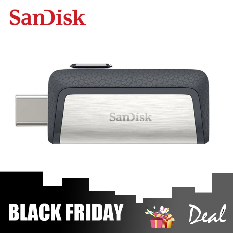 SanDisk USB флэш накопитель Ultra Dual 3 1 OTG Тип C объемом памяти 32 Гб или 64 ГБ ручка 150 МБ/с.