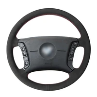 non slip durable black suede car steering wheel cover for bmw e36 1995 1997 e46 1998 2004 e39 1995 2003 x3 e83 x5 e53