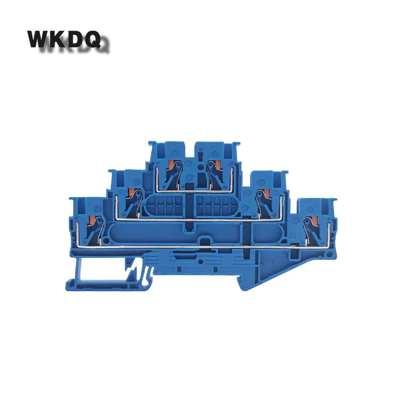 1 шт. встроенный тройной 3-уровневый 6-проводной штекер электрический разъем