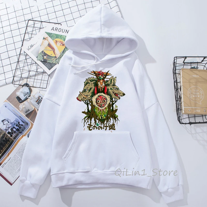 824121 M Totoro hoodies women Studio Ghibli Harajuku Kawaii Hoodie men Ullzang Cute Funny Anime Sweatshirts 90s Graphic Hoody unisex - Цвет: 824121 M