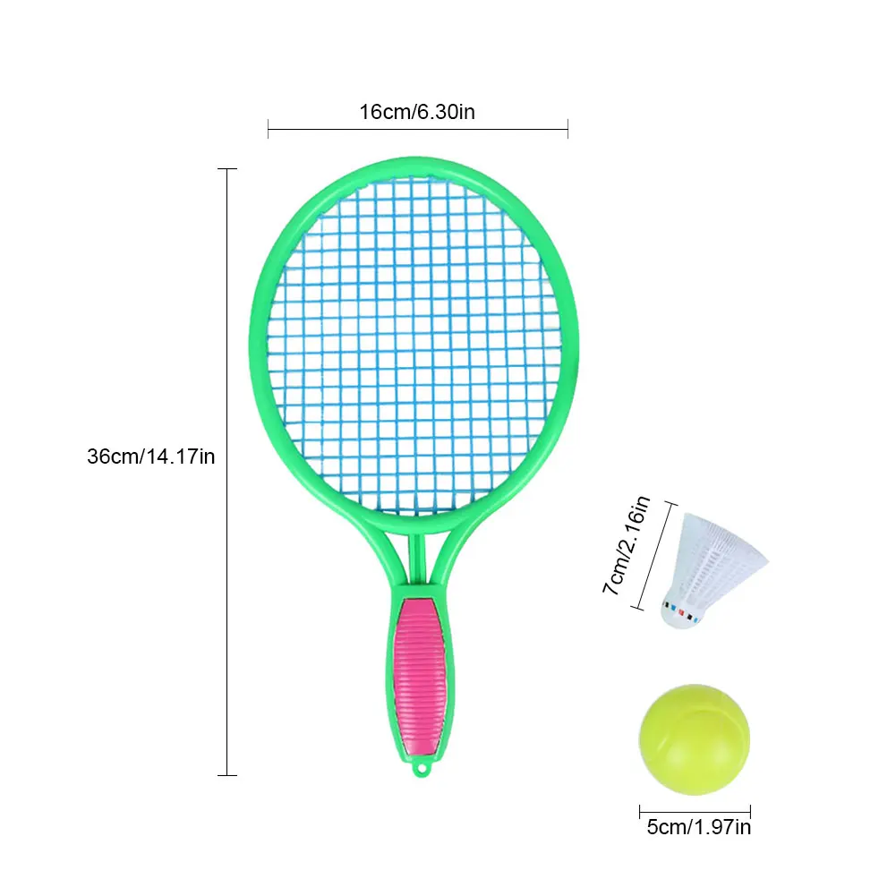

Beach Tennis Racket Children's Outdoor Sports Tennis Racket with Badminton Ball 2Colors Optional for Outdoor Training