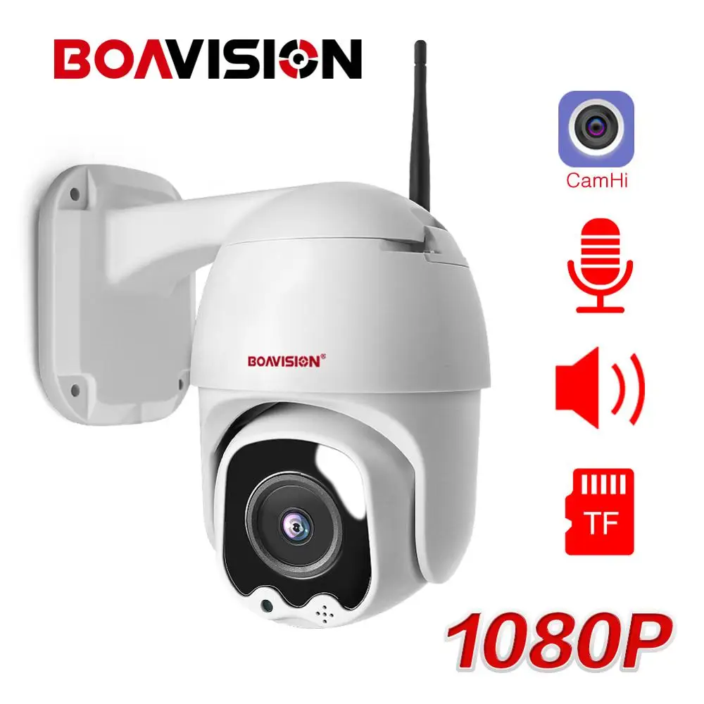 HD 1080P WiFi PTZ IP камера беспроводная Onvif уличная ночного видения IR 30 м скорость