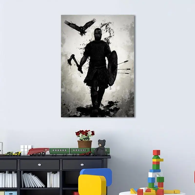 

Valhalla Graffiti Art Poster Modern Wall Art Canvas Oil Painting Picture Posters Print Home Living Room Decor