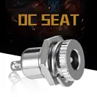 Акция, полезный Разъем питания постоянного тока, гнездовой разъем, монтажный разъем для панели, для разъема питания постоянного тока 2,15,5 мм, серебристый