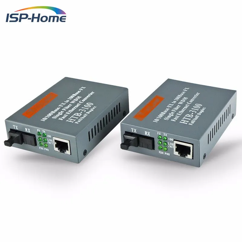 Одномодовый оптоволоконный преобразователь с 25 км SC 10/100 м 1 пара|converter|converter fiber optic