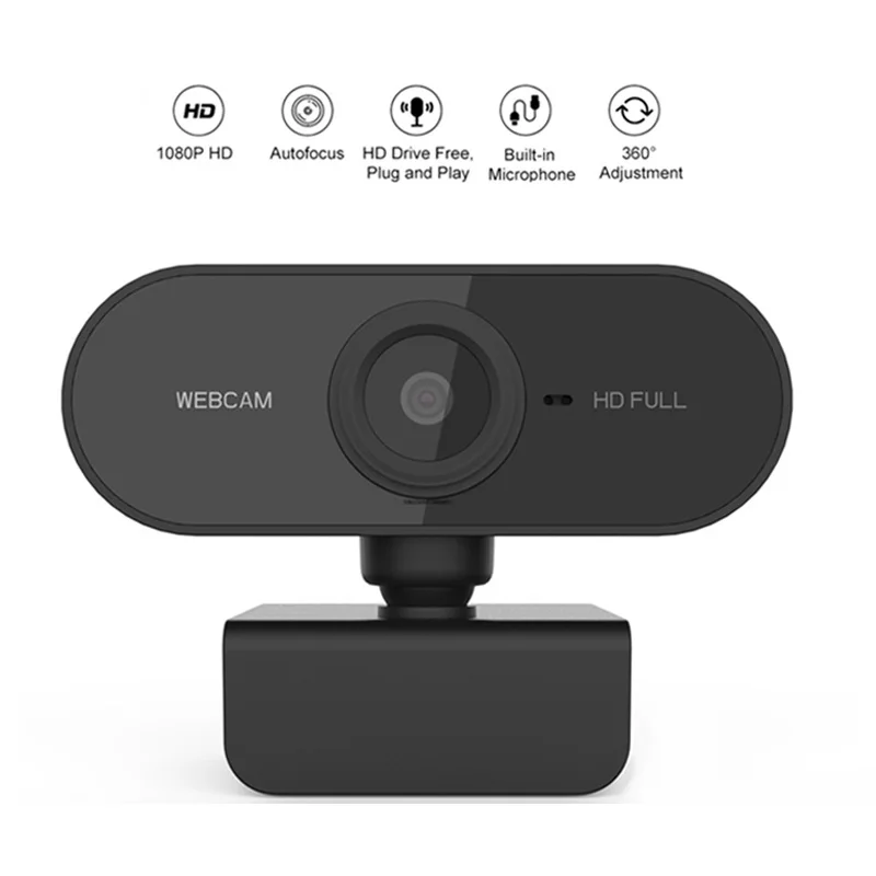 

Full HD 1080P Webcam Computer PC Web Camera With Microphone Rotatable Cameras For Live Broadcast Video Calling Conference Work