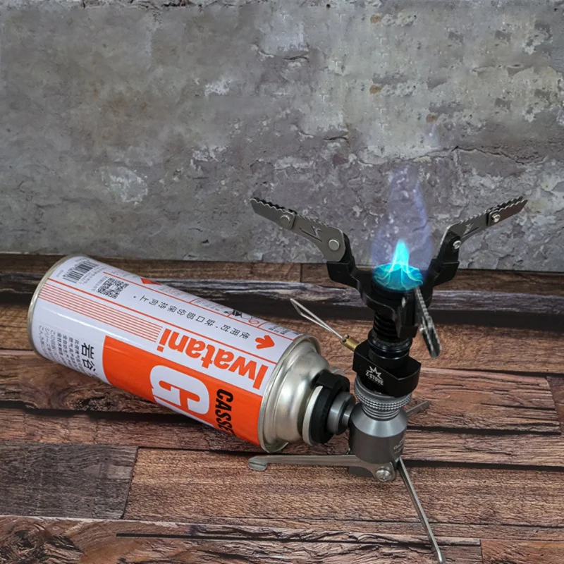 

Tripod Butane Canister Adapter Outdoor Camping Collapsible Gas Stove Connector Gas Lamp Tank Stand Connector