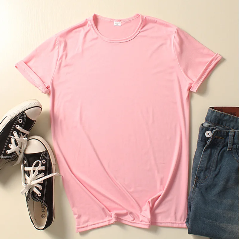 

Summer T-Shirts Casual Short Sleeve Round Neck T-Shirt Fashion Street Bottoming Shirt Solid Color Women Clothing Loose